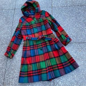 1970 vintage ILGWU wool trench coat